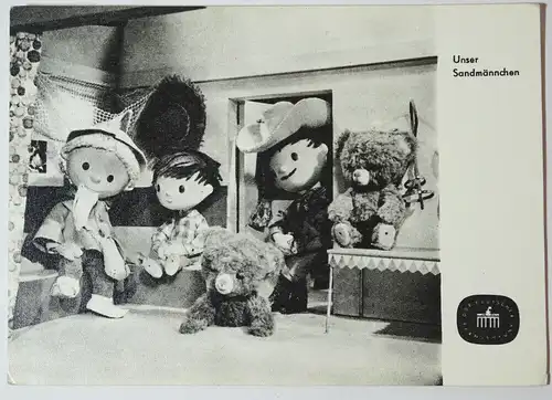 Ak Sandmann zu Besuch  DDR Fernsehen 1967 Garloff 