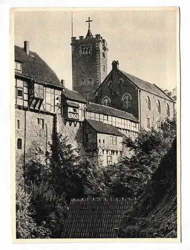 Ak Foto Die Wartburg Eisenach Thüringen