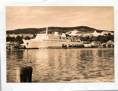 Ak Foto Saßnitz Fährschiff-Saßnitz Ansichtskarte Echtfoto