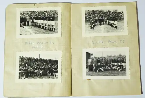 Heft BSG Empor Görlitz Fussball Spiele Fotos Ausschnitte 1952 Berlin Ottendorf !