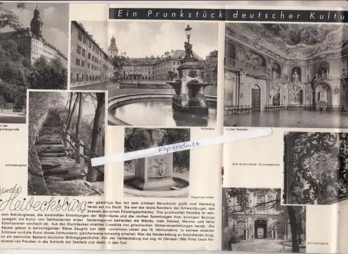 Reise Prospekt Rudolstadt Thüringen um 1935 ! (H2