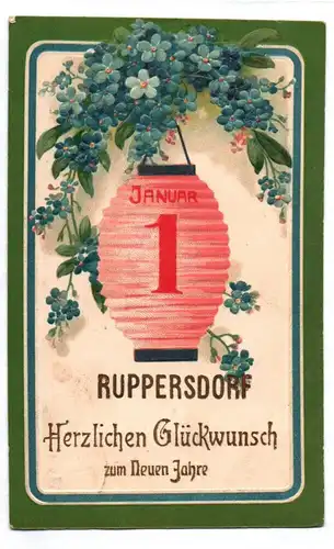 Ak Herzlichen Glückwunsch zum Neuen Jahr Ruppersdorf um 1910
