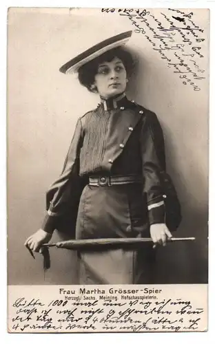 Schauspieler Ak Martha Grösser Spier 1905 Autograph 