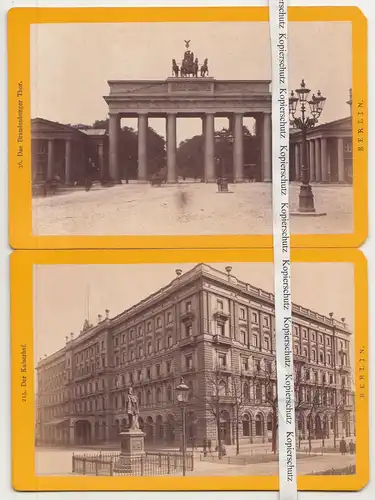 4 x Albumin Foto Kabinettfoto BERLIN um 1880 ! (F2583