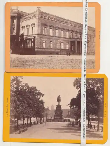 4 x Albumin Foto Kabinettfoto BERLIN um 1880 ! (F2583