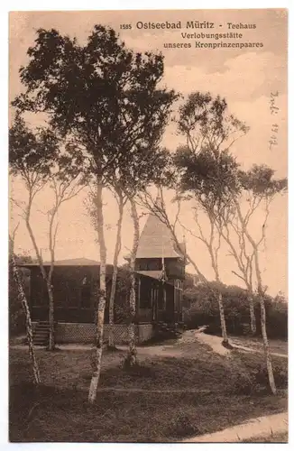 Ostseebad Müritz Ak Teehaus  1912