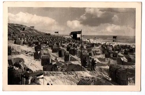 Ak Nordseebad Westerland Sylt Südstrand 1939 Stempel