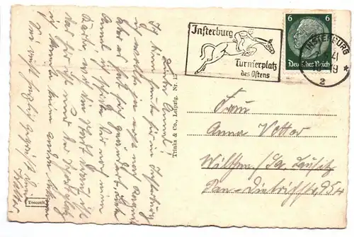 Ak Insterburg Ostpreußen Sportplatz 1941 Stempel