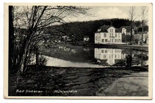 Ak Bad Doberan Mühlenteich 1939