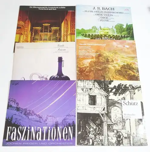 Klassik Schallplatten Eterna Schütz Händel Bach Rieger Vivaldi Rötha Orgel