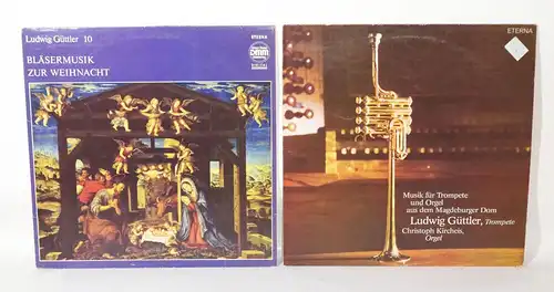 Ludwig Gürtler Bläsermusik zur Weihnacht Magdeburger Dom Eterna 2 LPs