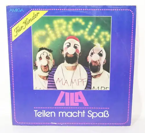 Lila Teilen macht Spaß LP Kindermusik Amiga 845287 DDR