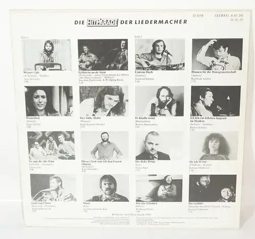 Amiga 845293 Die Hitparade der Liedermacher Vinyl LP