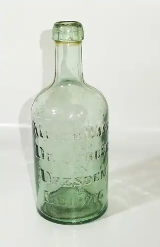 Alte Flasche Mineralwasser Dr Struwe Dresden Leipzig Glasflasche Reklame