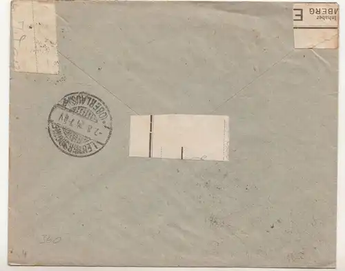 R-Brief Chemnitz - Gablenz Max Wagner 1924 Einschreiben ! (B7
