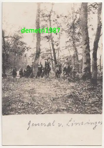 Foto General Alexander von Linsingen Neu Ozierki Kurland ? Ukraine ? 1916 IWW !