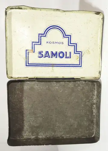 Alte Zigarettendose Kosmos Samoli Metalldose Blechdose 1920er 1930er