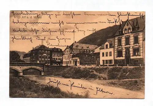 Postkarte Ak Alf an der Mosel Rheinland-Pfalz 1919