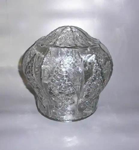 Vintage Glas Lampenschirm Weinlaub Weintrauben 1920er 1930er Deko 