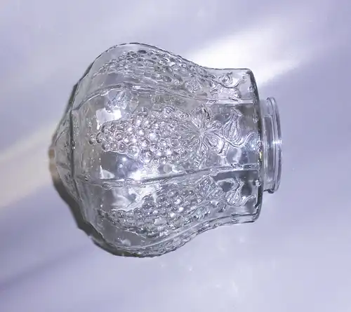 Vintage Glas Lampenschirm Weinlaub Weintrauben 1920er 1930er Deko 