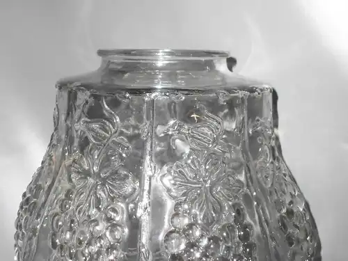 Vintage Glas Lampenschirm Weinlaub Weintrauben 1920er 1930er Deko 