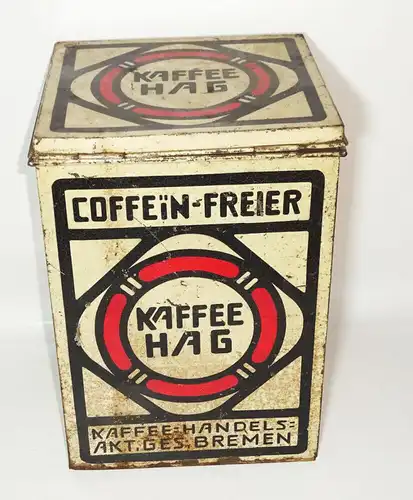 Kaffee Hag Blechdose Gross Dose Kolonial Laden Deko Reklame