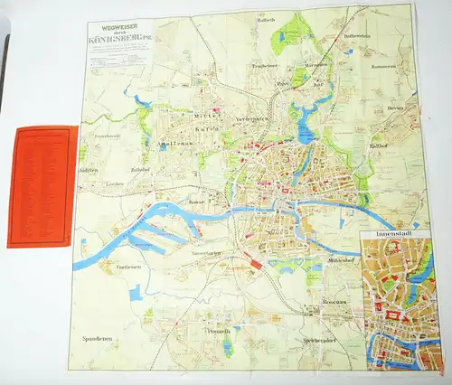 Stadtplan von Königsberg / Pr. 1962 ! (H2
