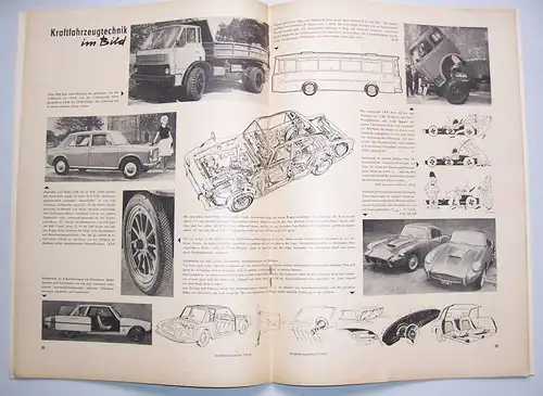 Zeitschrift Kraftfahrzeugtechnik 1 / 1964 Leipziger Frühjahrsmesse IFA (H3