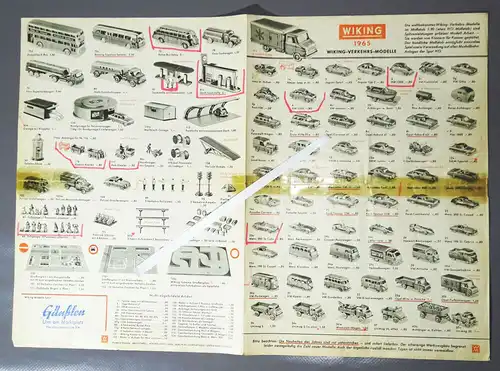 Wiking Vehrkehrsmodelle 1965 Modellautos Prospekt