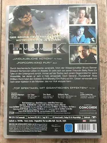 DVD Hulk der Unglaubliche Film