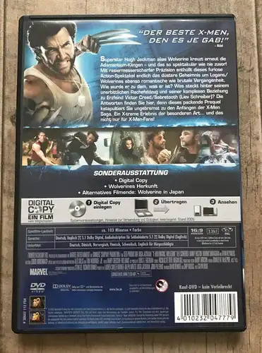 Film X Men Origins Wolverine Wie alles begann DVD