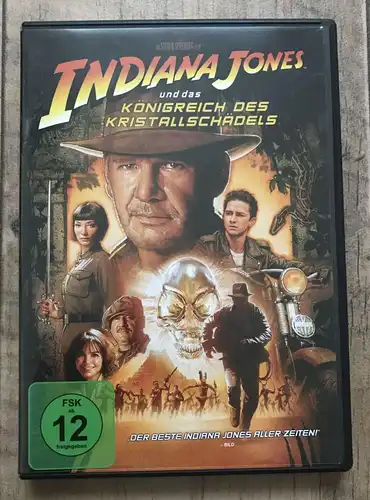 Film Indiana Jones Königreich des Kristallschädels DVD