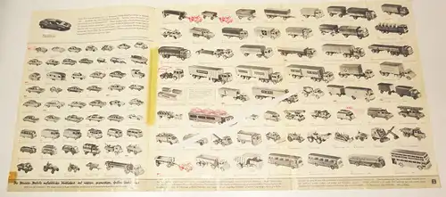Prospekt Wiking 1971 Miniatur Modelle HO Maßstab Autos