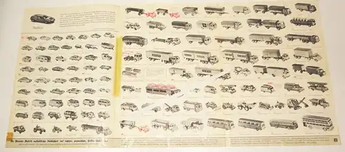 Prospekt Wiking 1971 Miniatur Modelle HO Maßstab Autos 