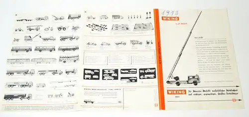 Wiking 1973 H0 Maßstab Miniatur Modelle Automodelle