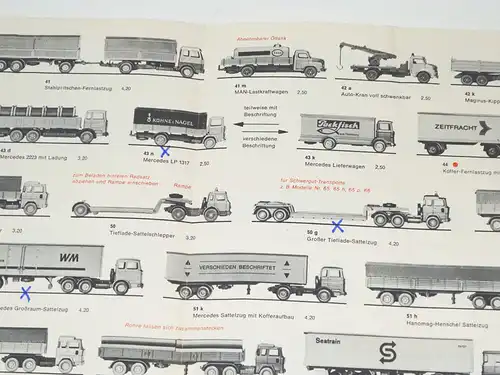 Wiking 1973 H0 Maßstab Miniatur Modelle Automodelle