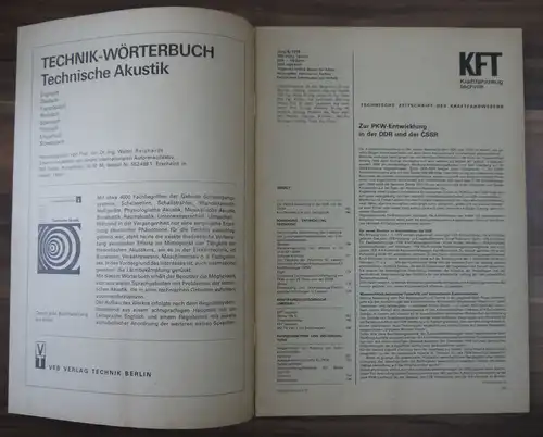 VEB Verlag Beurteilung Skoda 105 S KFT Heft Juni 1978 Gespannbeurteilung MUTS 25