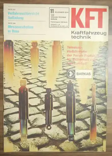 DDR Verfahrensübersicht Aufladung KFT Zeitschrift Messeneuheiten Brno 1974