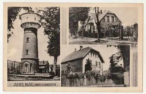 Ak Adelnau Krotoschinerstraße Wasserturm Odolanów Großpolen polska u 1940 (A3744