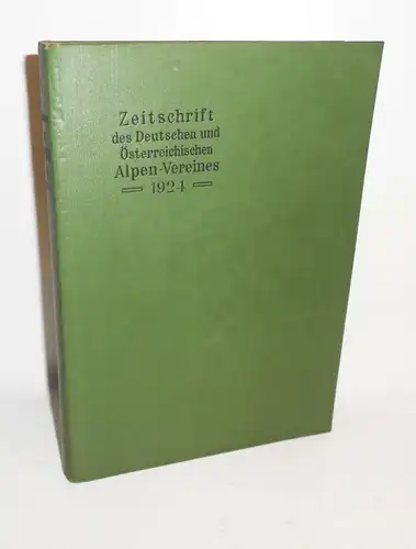 Gebundene Zeitschrift deutsch - österreichischer Alpenverein 1924 Bergsteiger !