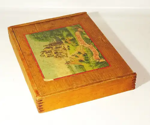 Alter Holzbaukasten Romanische Baukunst Holzklötzer Baukasten