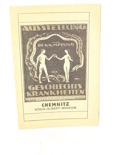 Geschlechtskrankheiten und ihre Bekämpfung 1919 Austellung Chemnitz