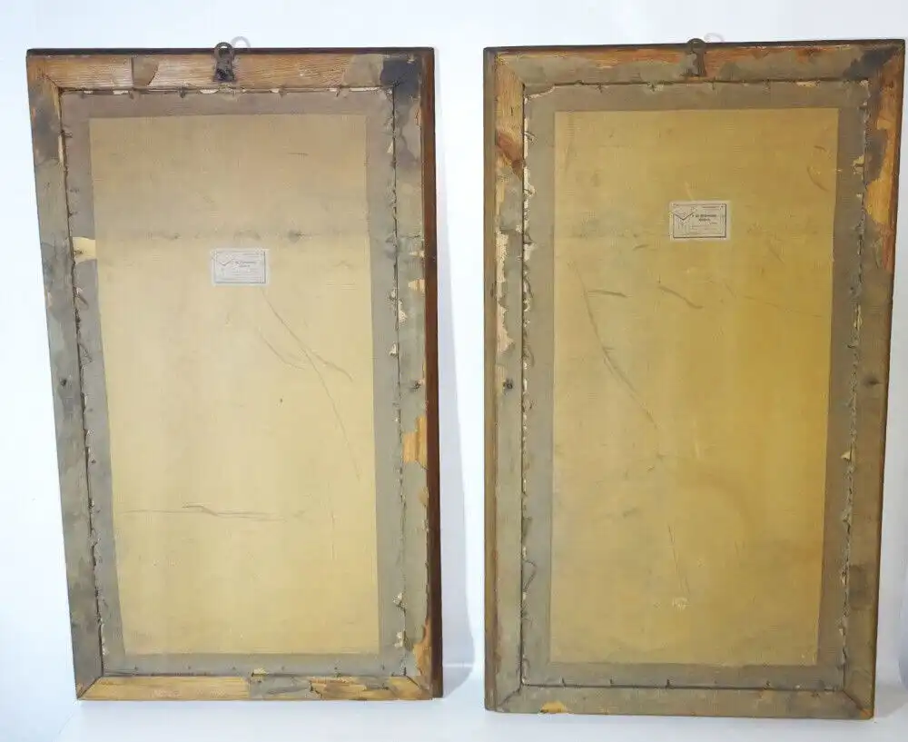 Drucke Jagdszene M Moisand um 1900 Fishel Adler Schwartz New York Print Paar Set 10