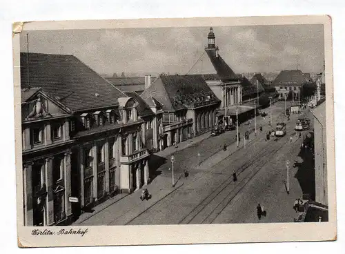 Ak Görlitz Bahnhof Sachsen 1958 Postkarte DDR