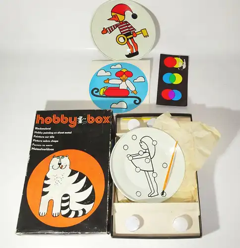 DDR Hobbybox Blechmalerei pädagogisches Spielzeug !