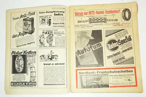 Der Auto und Motorrad Markt Pössneck Nr. 51 / 1933 Zeitschrift Oldtimer !