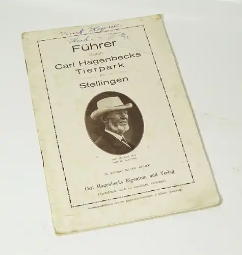 Führer durch Carl Hagenbecks Tierpark in Stellingen 1924 