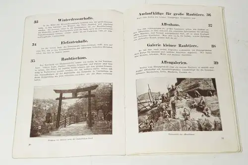 Führer durch Carl Hagenbecks Tierpark in Stellingen 1924