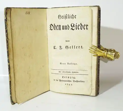 Geistliche Oden und Lieder Gellert 1793