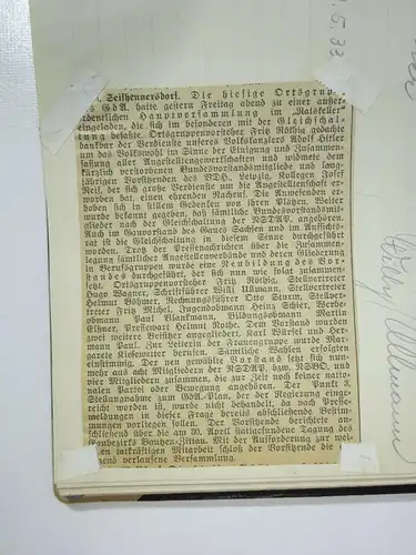 Vereinsbuch 1929-1933 Gewerkschaftsbund der Angestellten Seifhennersdorf (B5